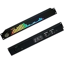 31-B Color Music Spectrum Display, Music Spectrum Equalizer, Dual 15-Segment Synchronous Adjustment, Independent Gain Adjustment, 1u Rack Mount, for Stage Ktv Bar