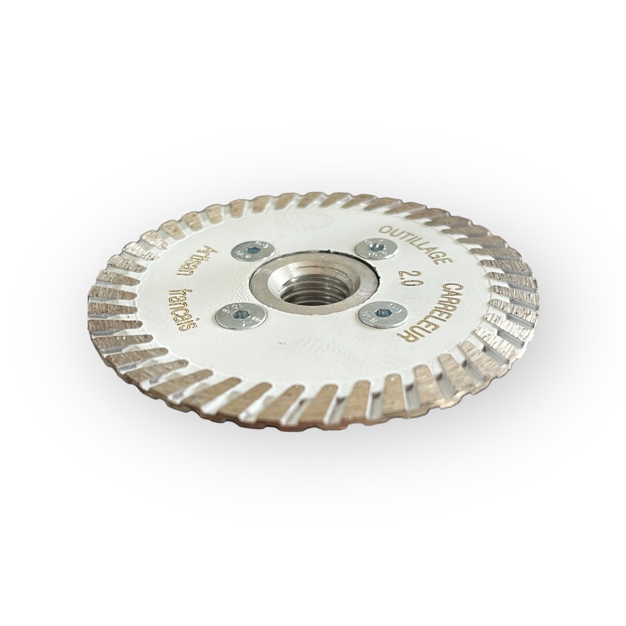 Mini Disco Diamantato M14 Ø75 mm – per Rettificare Piastrelle, Scavare Colla e Dettagli Giunzioni – per Smerigliatrice Angolare Filettatura M14 – Qualità Pro – Outillage Carreleur 2.0