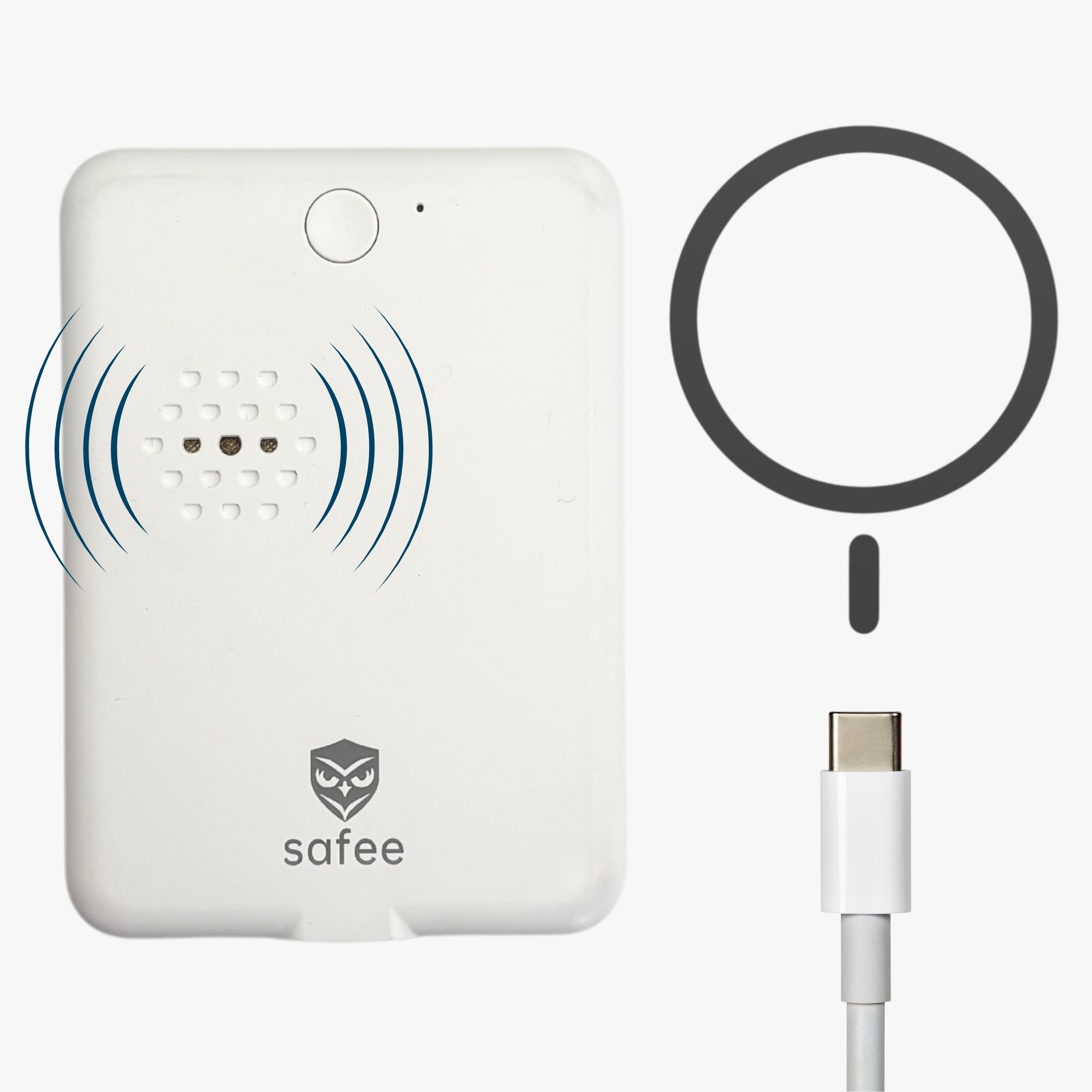 Safee - Innovativo monitoraggio e protezione personale per uomini e donne: allarme 105 DB, trasmissione in diretta, posizione, app mobile