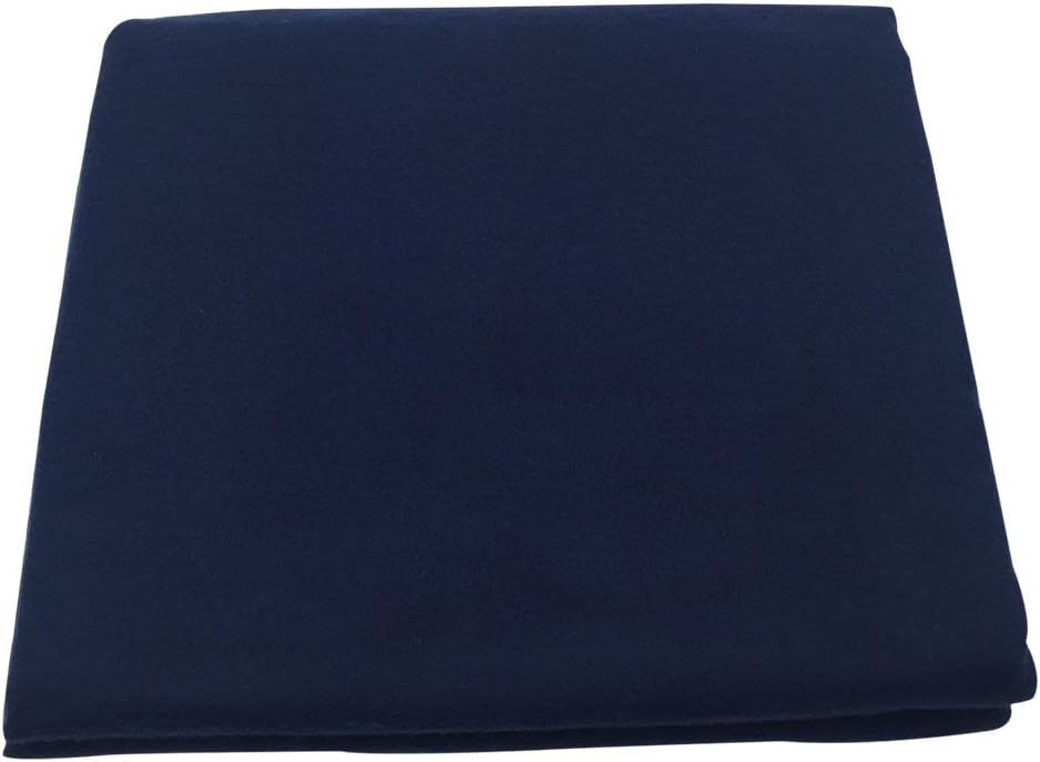 OTW PAVILION Anti-Tarnish Silver Cloth,Tarnish Free Silver Cloth,Pre-Cut by The Yard - Navy(2 Yards by 39" Width)