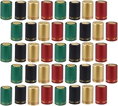 Pvc Heat Shrink Capsules 200pcs Heat Shrink Capsules 33mm Wine Shrink Wrap Wine Brewing Caps Wine Bottle Capsules Shrink Caps for Wine Cellars Wine Capsule Heat Shrinker