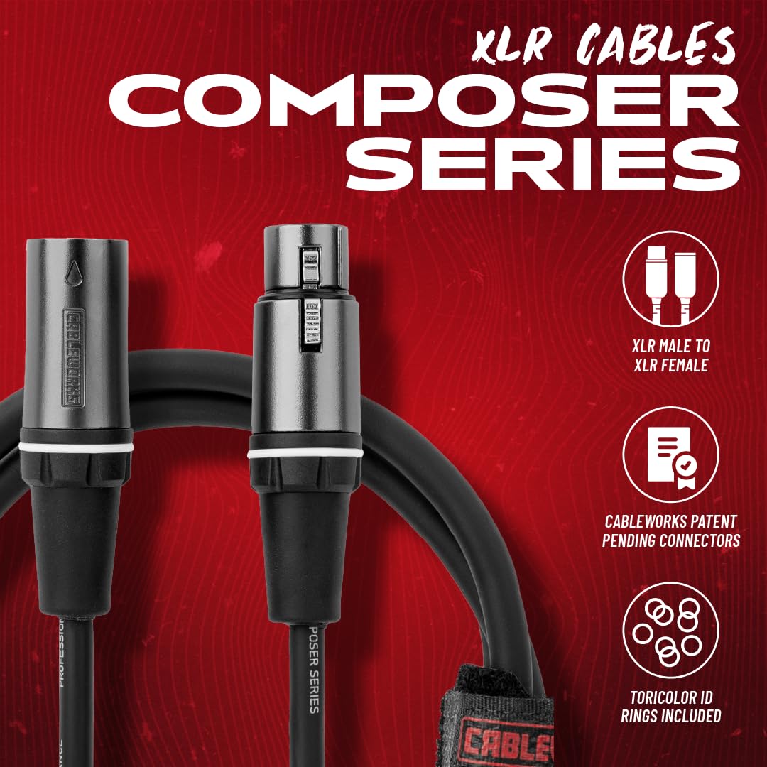 GATOR CABLEWORKS Cable de micrófono serie Composer 30 m XLR (GCWC-XLR-100)