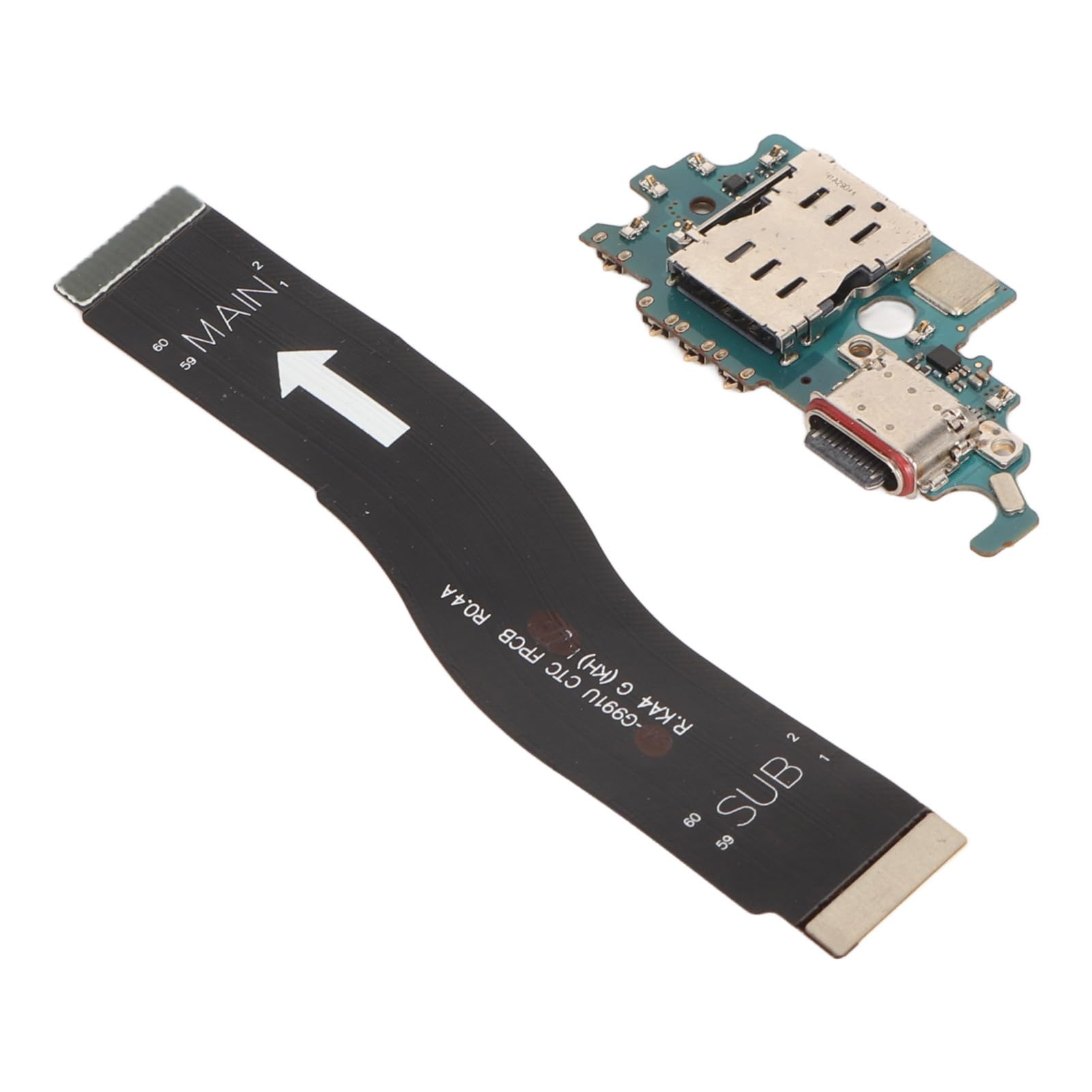 Puerto de carga USB C para S21 SM G991U cable flex de repuesto conector dock 8