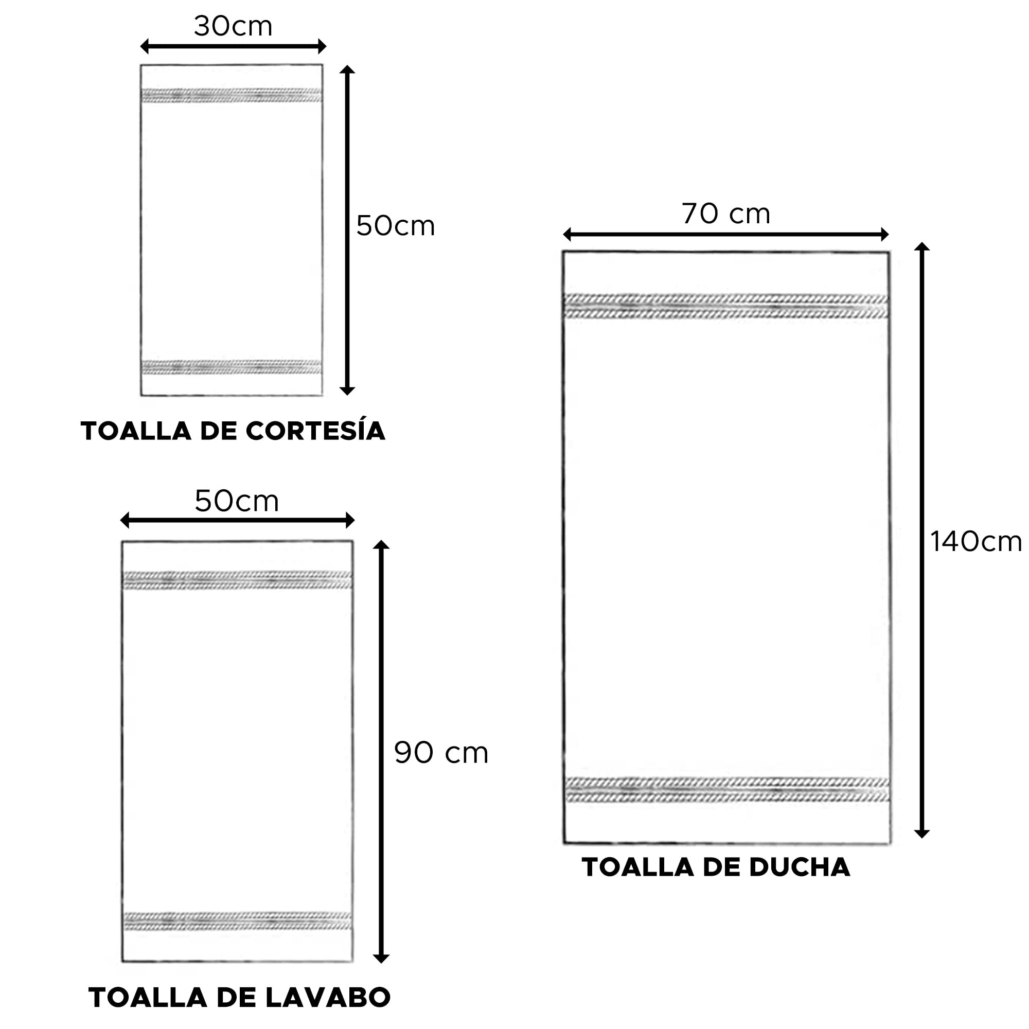 JUEGO DE 6 TOALLAS DE BAÑO: BEIGE Y GRIS: TOALLAS DE CORTESÍA 30X50; DE LAVABO 50X90; DE DUCHA 70X140 CM; 450 GR/M2 100% ALGODÓN