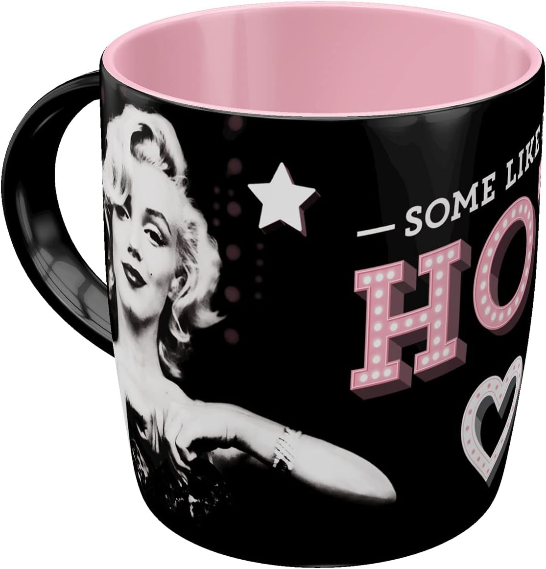 Nostalgic-Art Retro Coffee Mug, Some Like It Hot - Gift Idea for Movie Fans, Funny Large Ceramic Mug with Saying, Vintage Design, 11 oz, Pack of 1 (1 Pack)