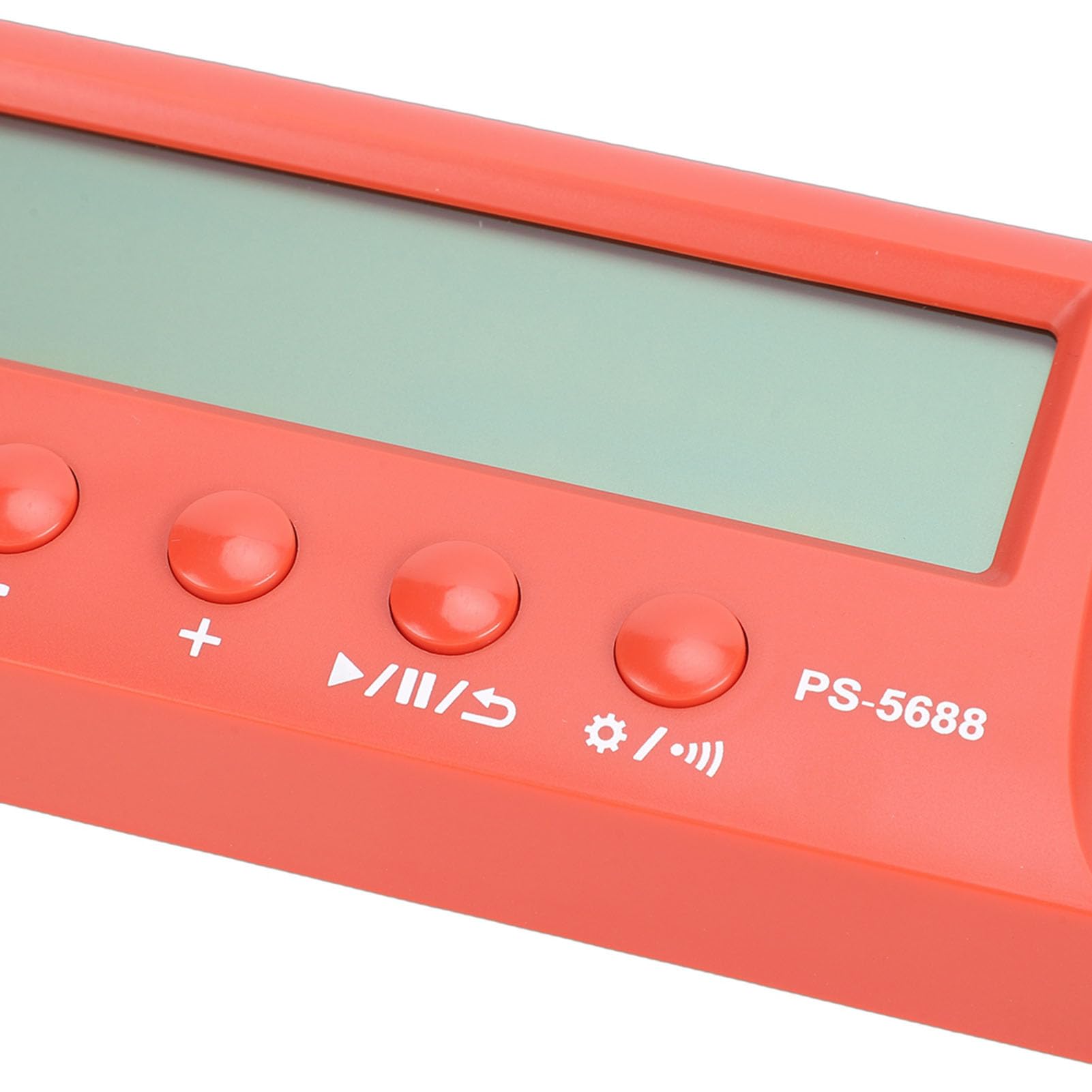 EMUKOEP Orologio da Scacchi con Display HD, Timer per Scacchi Internazionali, Cinesi, Portatile Ed Elegante, a Prova di Impatto (Rossa)
