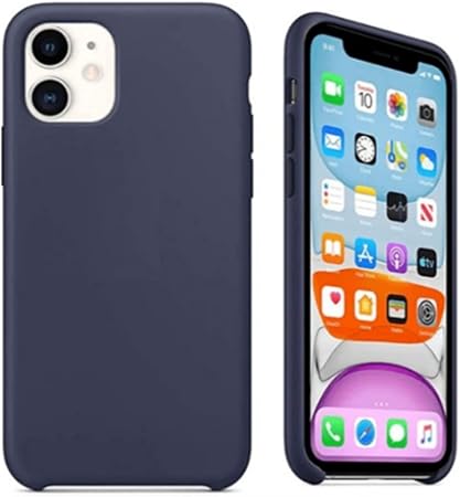 Capa Case Capinha Resistente de Silicone e Aveludada C/LOGO para IPhone 11  (6.1 Pol) - (MIDNIGHT BLUE) | Amazon.com.br