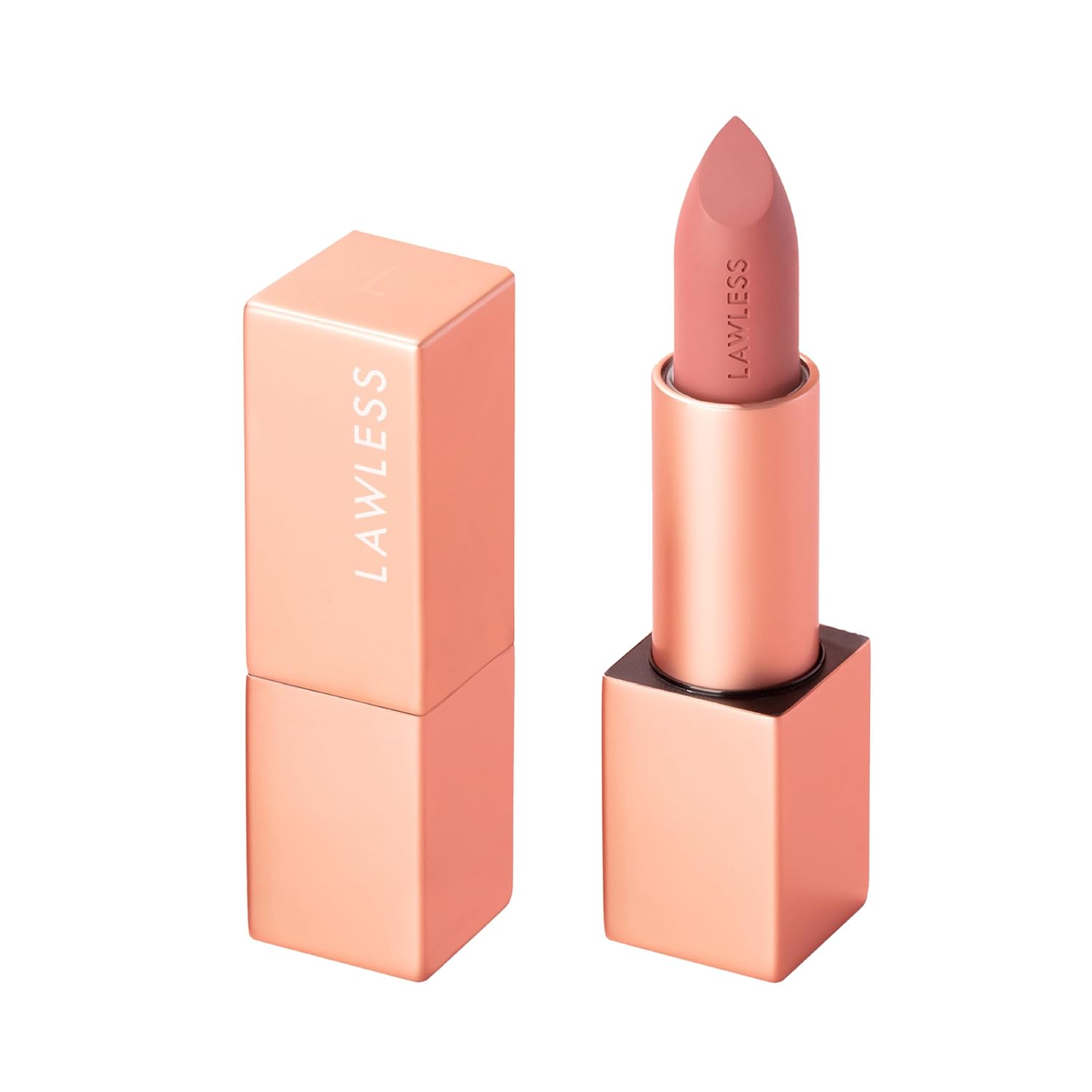 Lawless Forget the Filler Lip-Plumping Line-Smoothing Satin Cream Lipstick, Femme, Pink, 0.1 Ounce