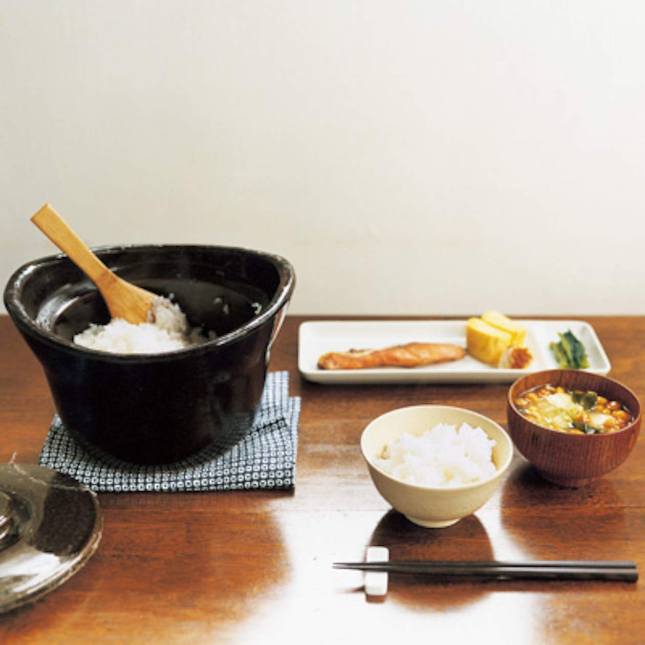 Amazon｜無印良品 研磨 土釜おこげ 3合炊き 約直径22×高さ15cm