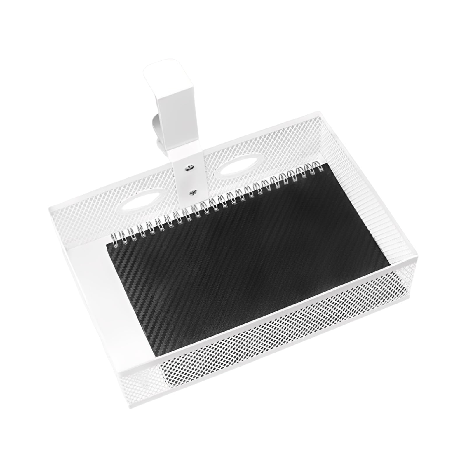 Generisch Organizer da scrivania sotto il tavolo, organizer con morsetto da 25 cm con rotazione a 360°, contenitore per forniture da ufficio, organizer da scrivania in rete metallica per scrivania
