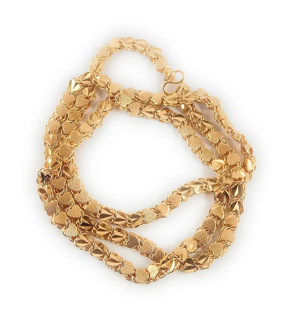 LOVELY DREAMS 1 Gram Gold Plated Fashion Jewellery Traditional Covering Muruku Thali Saradu Chain for Women & Girls