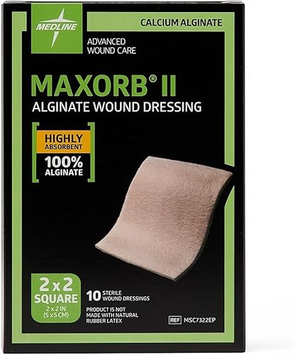 Miniatura 7 de Medline Maxorb II Apósitos de alginato, cuerda de 1 x 18 pulgadas (paquete de 10)