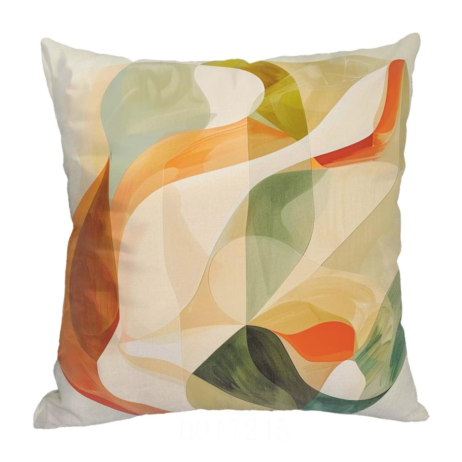 Fundas Cojines SuavesNaranja Fundas Cojines Cuadradas Suaves Funda Almohada Cojines Suaves Sillas Jardin para Oficina Jardín Cama Sofá Banco Interior o Exterior Juego de 4 Funda Cojin GeometríA mu-25
