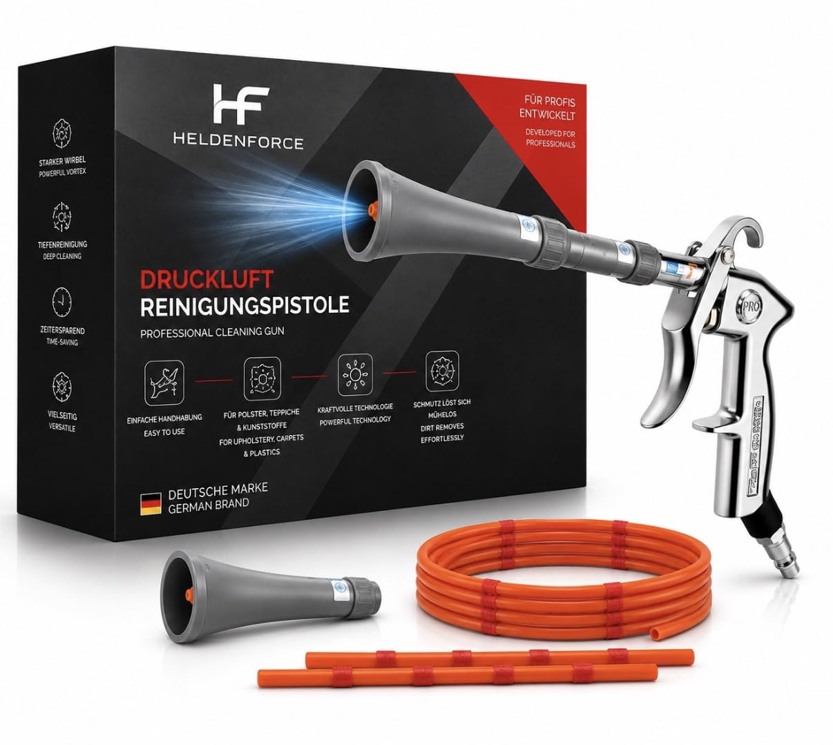 druckluft reinigungspistole HT-02 Premium Poliert