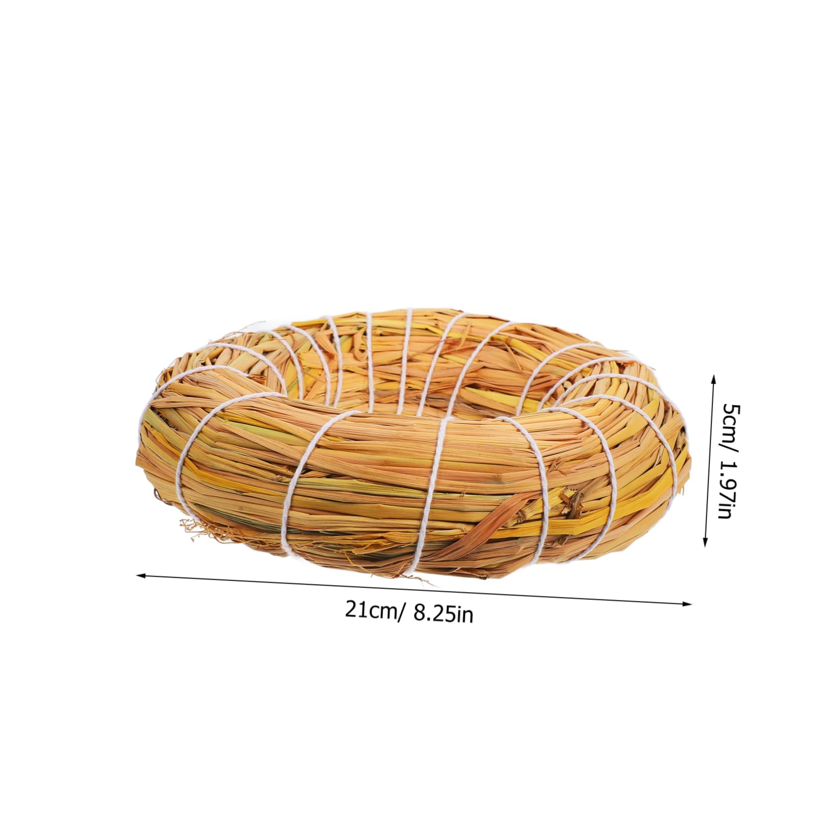 Cabilock Natural Straw Ring DIY Wreath Craft Base Xcm for Christmas Wall Decor Bulk Wreaths