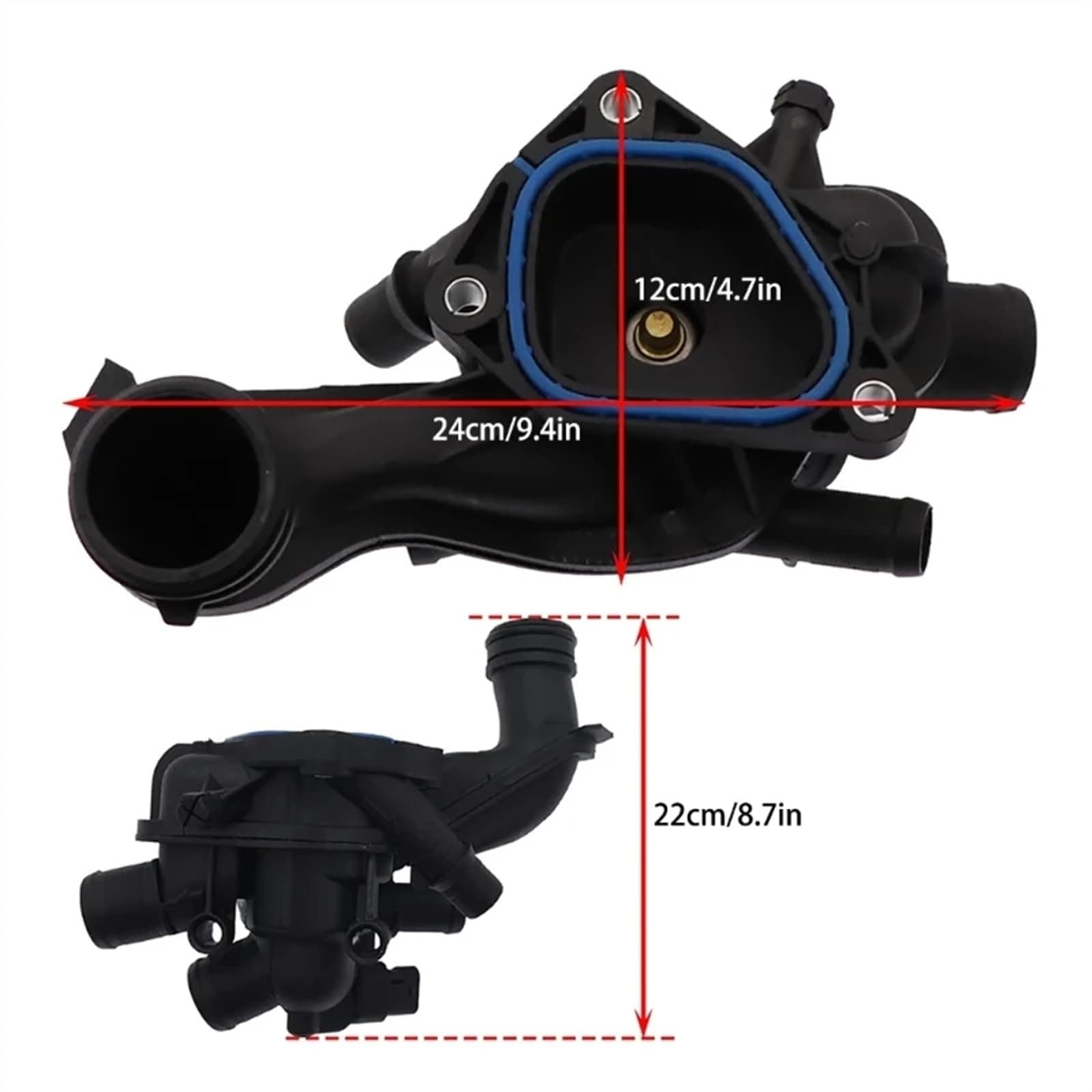 Termostat płynu chłodzącego silnika do Mini R57 R58 Obudowa termostatu płynu chłodzącego silnik do samochodu V764558180
