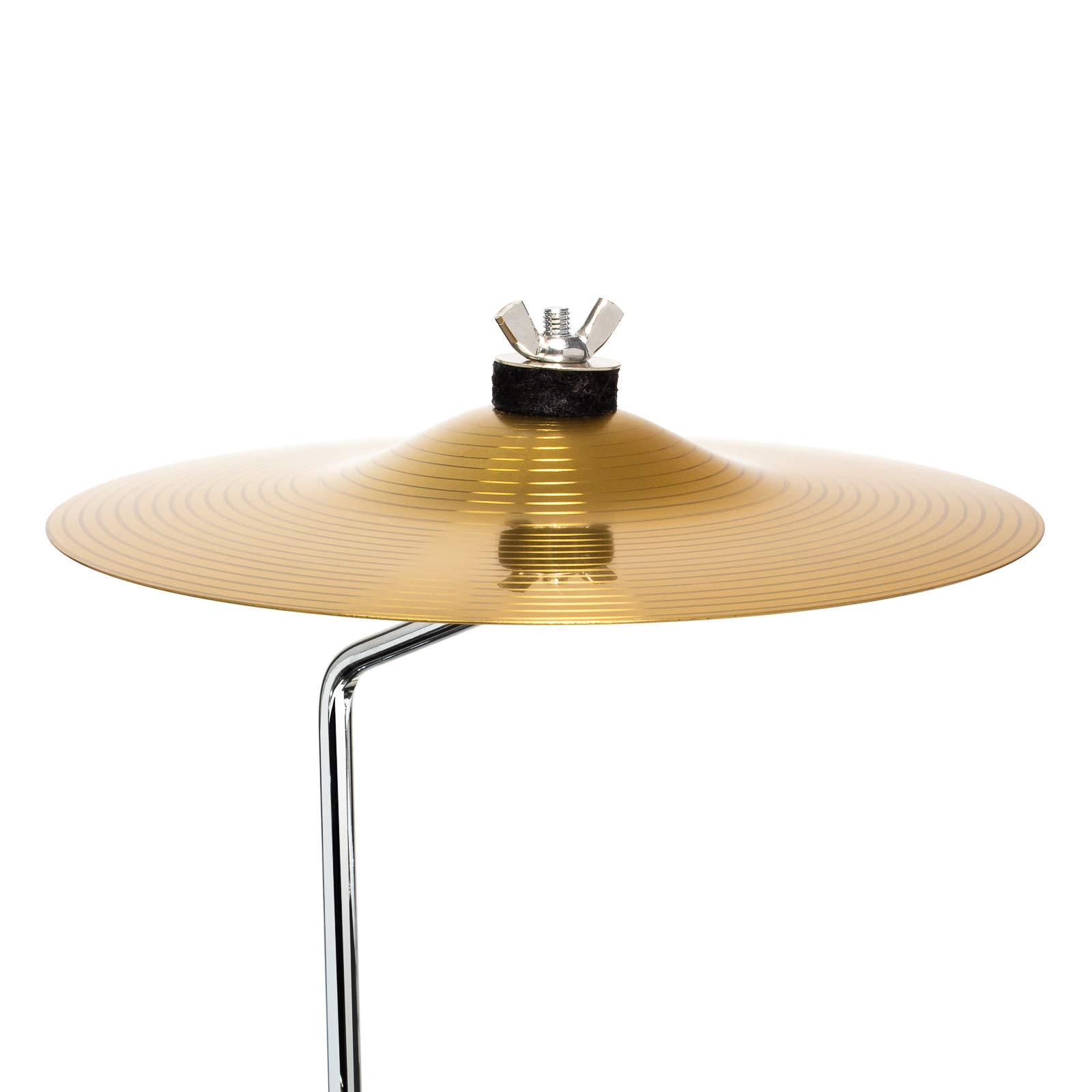 Ashthorpe 3-teiliges komplettes Schlagzeug-Set - Anfänger-Kit mit 35,6 cm Bass, verstellbarem Thron, Becken, Pedal & Drumsticks - Lila