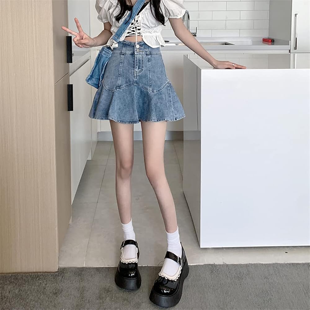 カジュアル デニムドレス Aラインプリーツ ショート丈 ガーリー 楽天市場】夏祭 【OUTLET☆】デニムワンピース ミニ丈