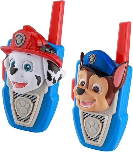 Miniatura 2 de Walkie Talkies New Paw Patrol - Juego de 2 Walkie Talkies Chase y Marshall para niños excelentes walkie talkies para niños pequeños