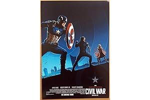 CAPTAIN AMERICA CIVIL WAR MOVIE POSTER ORIGINAL Mini Sheet CAPT Version 9x13 MARVEL