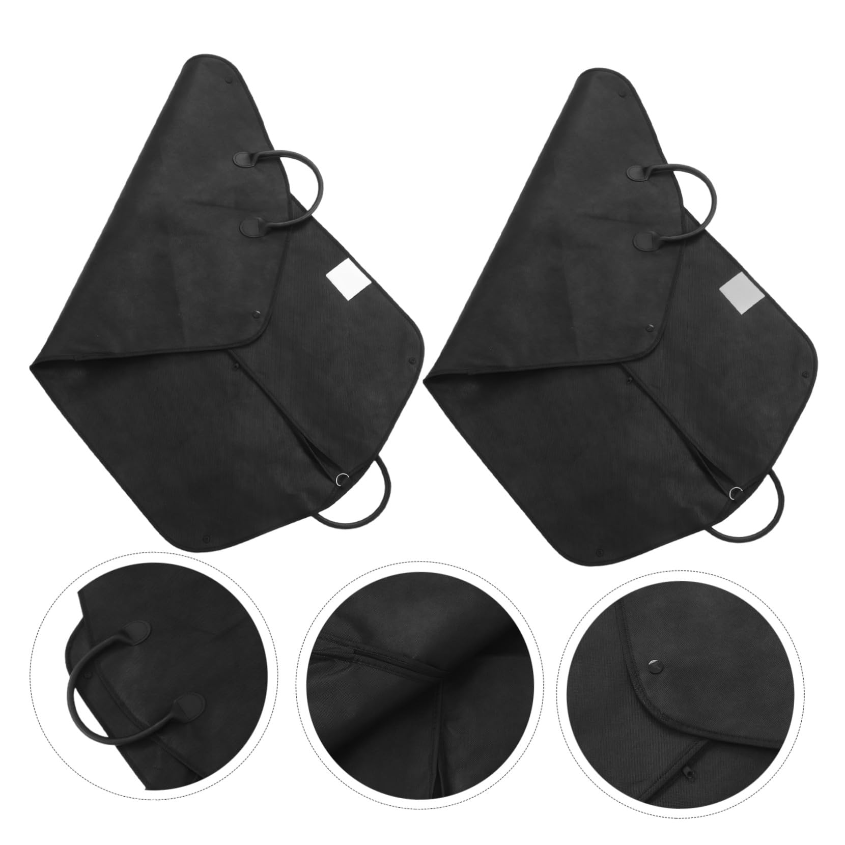 Hemobllo 2 Piezas Bolsa para Abrigos con Asa y Cremallera Funda Protectora Antipolvo de Tela No Tejida Bolsa de Almacenamiento para Trajes Chaquetas y Abrigos para Viajes de Negocios y