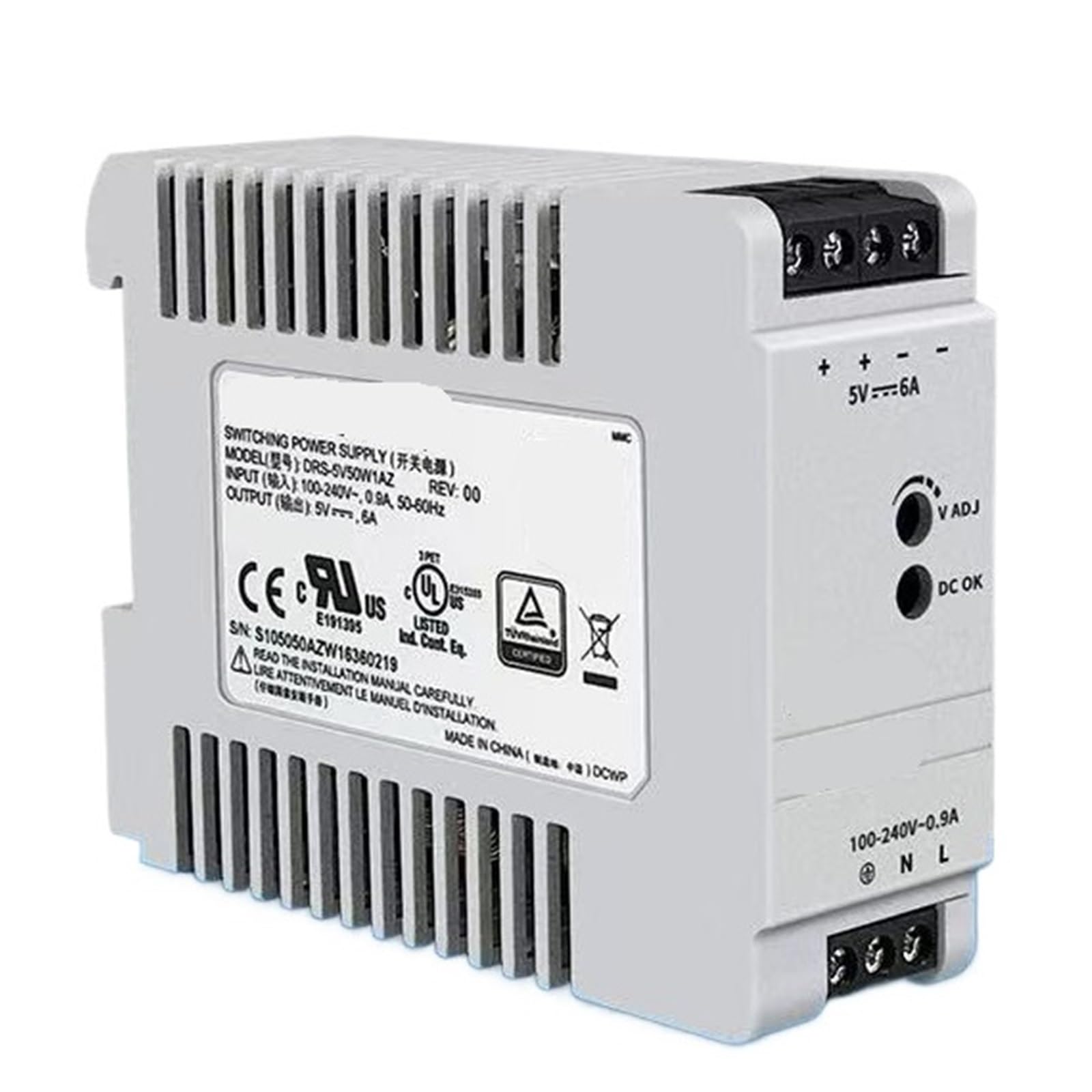 YMUGUEGH 50W 100W Power Supply DRS-5V50W1AZ DRS-24V100W1AZ(DRS-24V100W1AZ)