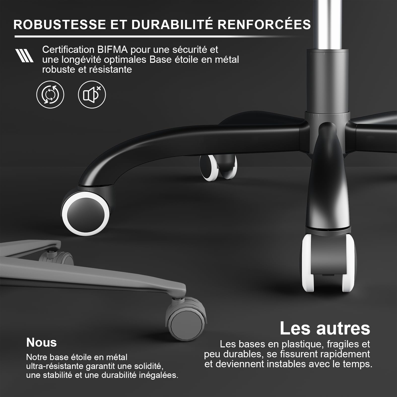 Devoko Chaise Gaming Ergonomique avec Massage Lombaire, Siège Gamer Inclinable 135°, Repose-Pieds, Appui-Tête Réglable, Fauteuil Gaming Adulte en Similicuir, Chaise Bureau Gaming Confortable, Blanc