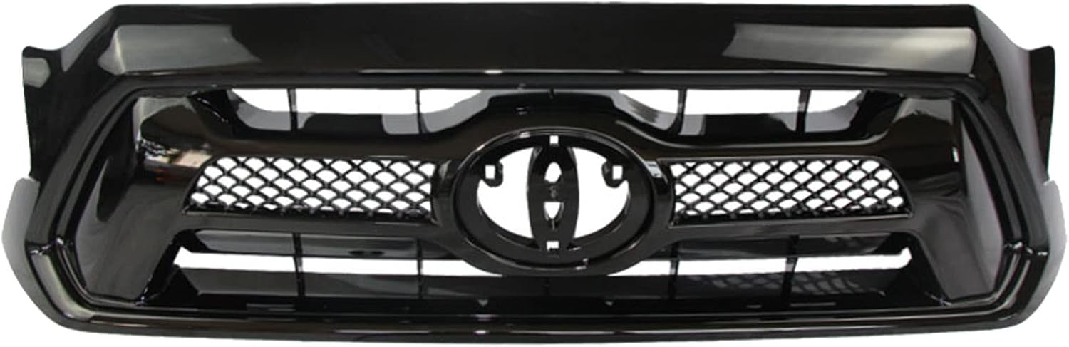 Tacoma Grille,Front Grille Bumper Hood Mesh Grill for Tacoma 2012 2013 2014 2015,Black Grille for Tacoma