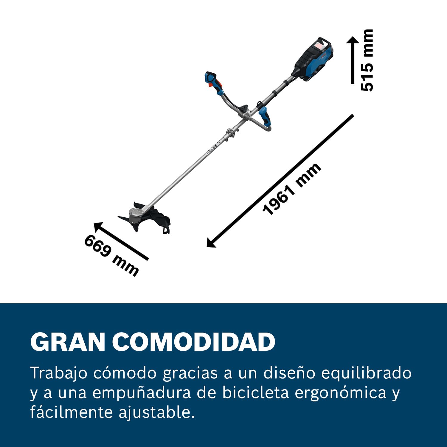 Bosch Pro desbrozadora a batería GFR18V-25 BH (motor Brushless sin escobillas de 600 W, corte de cuchillas: 25 cm, corte de línea: 40 cm, sin batería)