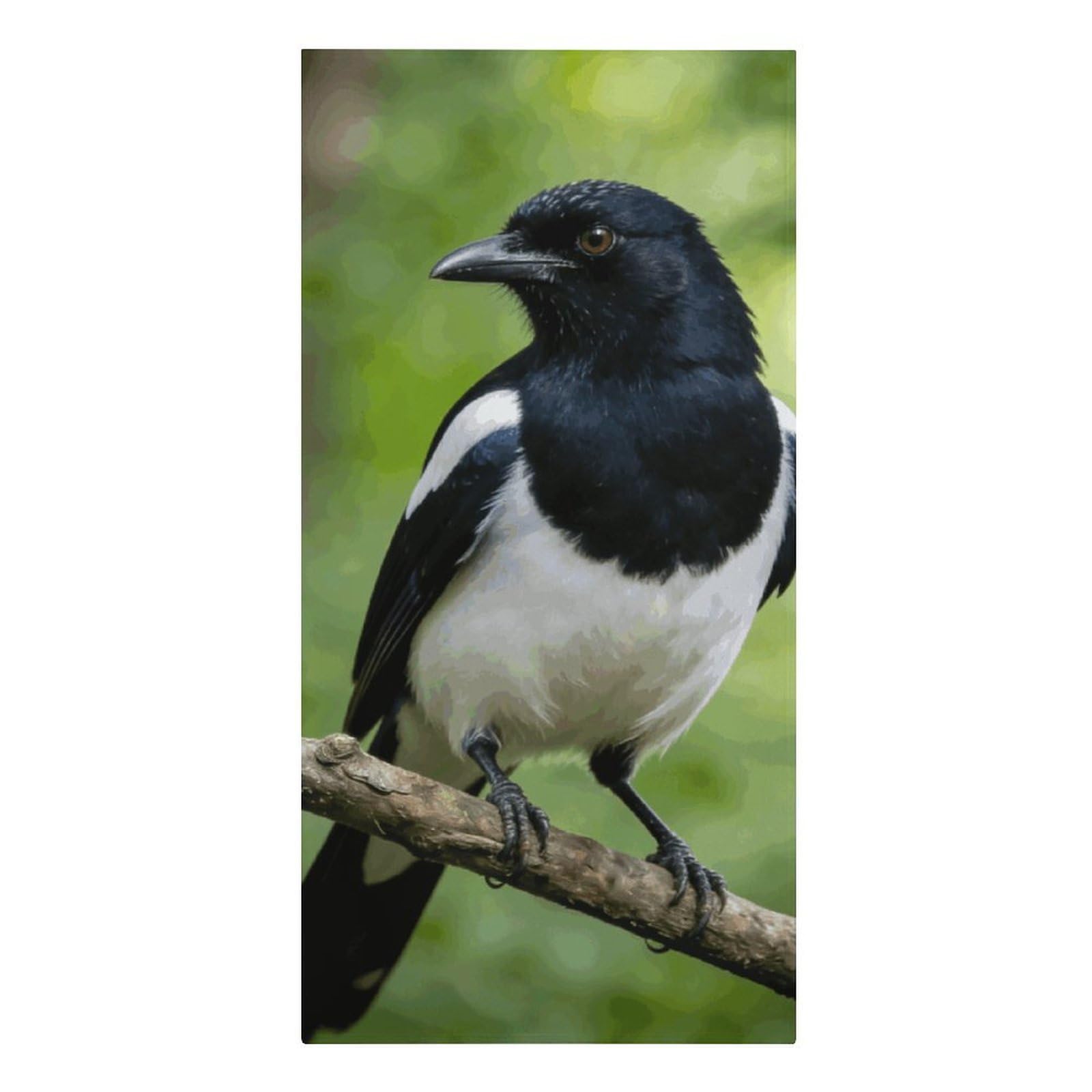 FodPand Lightweight Microfiber Large Overszed Magpie Beach Towel 30.3x61.4 in Sand Blanket Travel, Swim, Bathroom, Girls Women Adults Gift Soft Big Pool Swim Towels