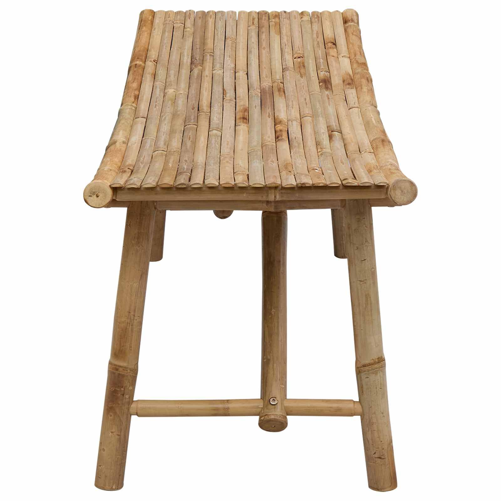 vidaXL Banc de Jardin 110 x 45 x 50 cm Bambou Naturel Rectangulaire