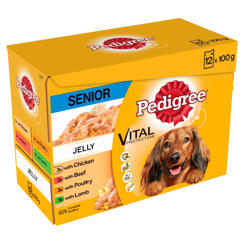 Pedigree Pouch In Jelly Senior 12 Pack - 100G - 97526
