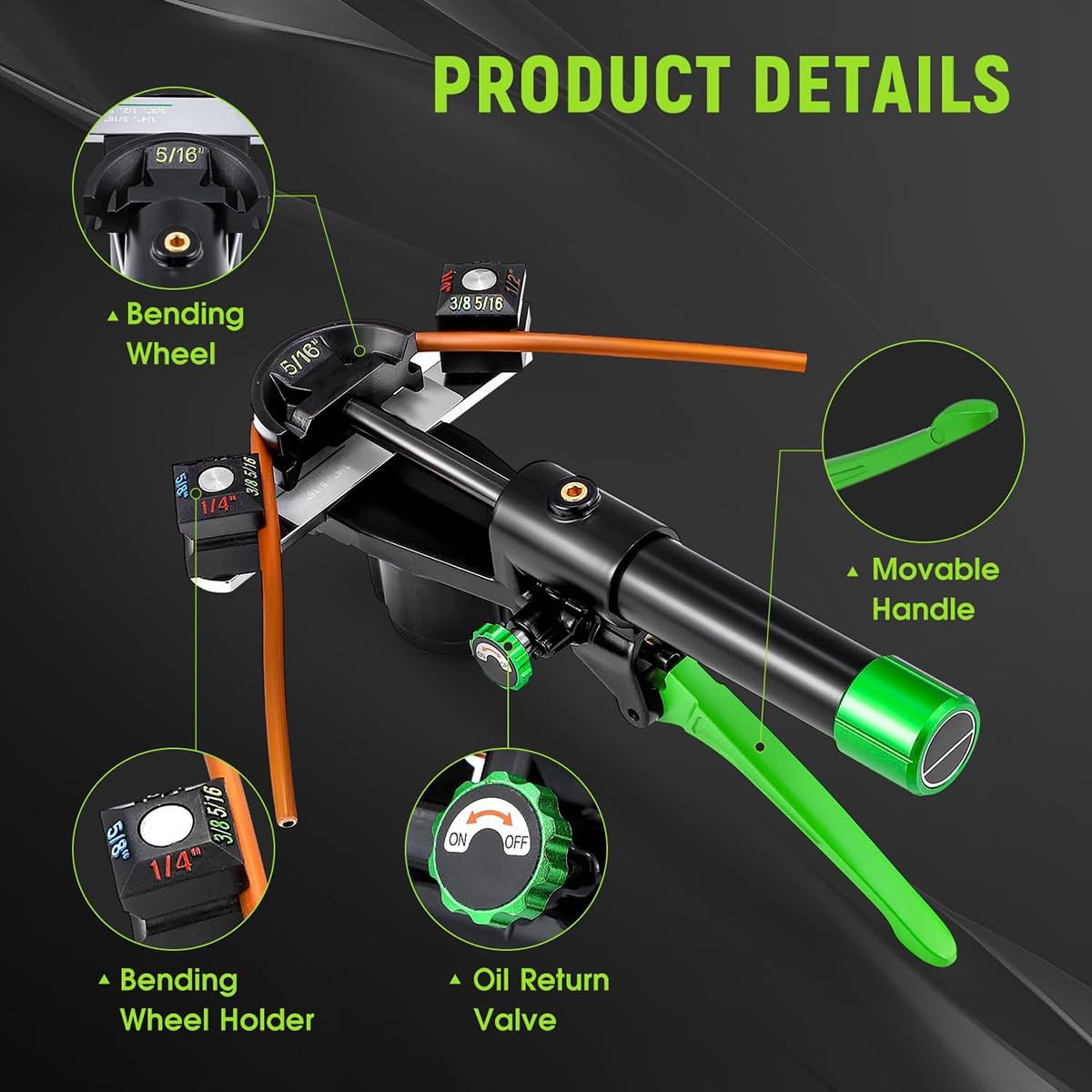 Amazon.co.jp: 油圧チューブベンダーキット、6~22mm (1/4インチ-7/8