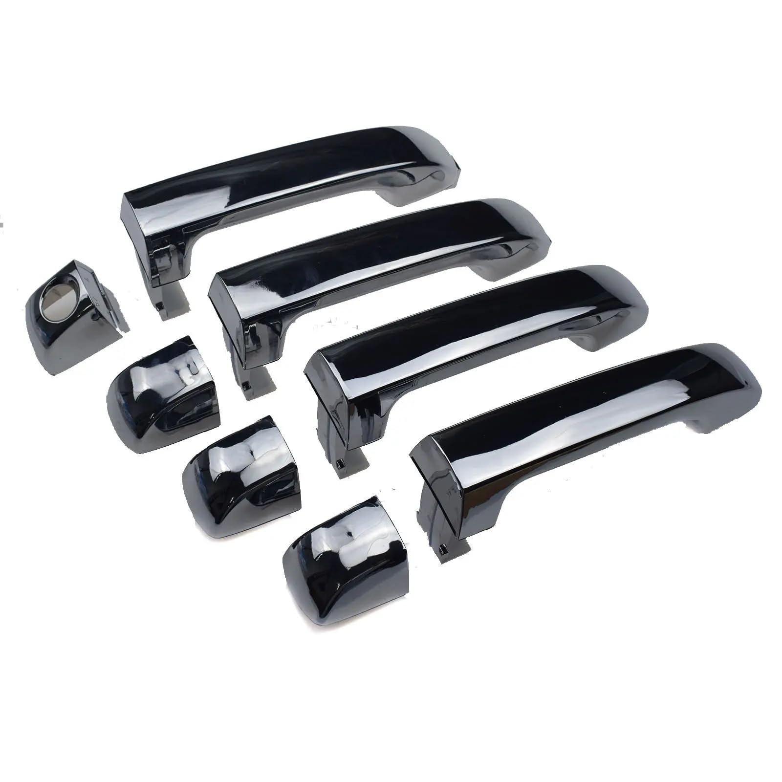 Kpuwers Exterior Door Handle Chrome Exterior Door Handle 826513J010 82651-3J010 82651-3J010 for Hyundai for Veracruz for Ix55 2007-2015 Handles Replacement(4 piece)