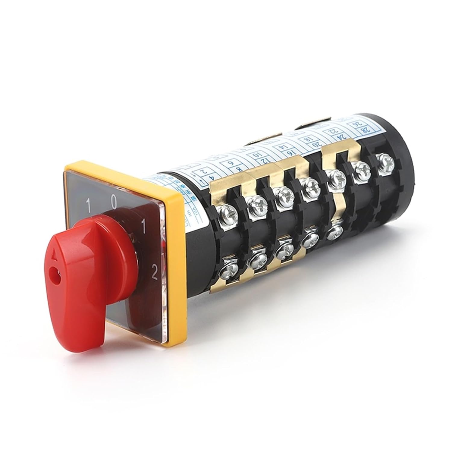 HZ5B-10/T721.7 10A 5 Position 7 Poles 28 Ternimals Panel Mounted Cam Reversing Combination Rotary Switch