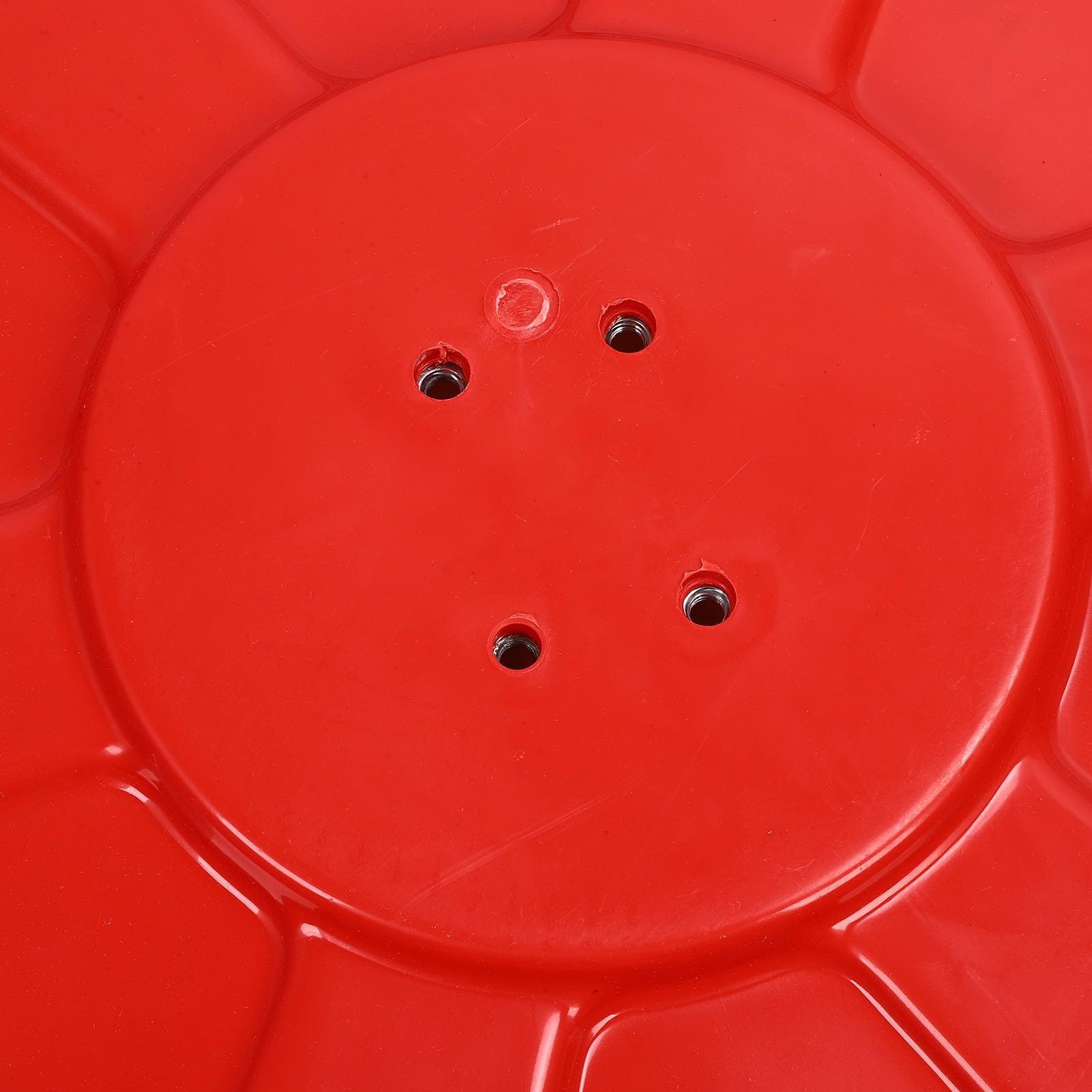 Aramox Espejo de Seguridad, Espejo Convexo de Tráfico Gran Angular con Borde Rojo con Soporte a Prueba de Roturas para Entrada, Estacionamiento, Garaje (45 cm/17,7 pulgadas)