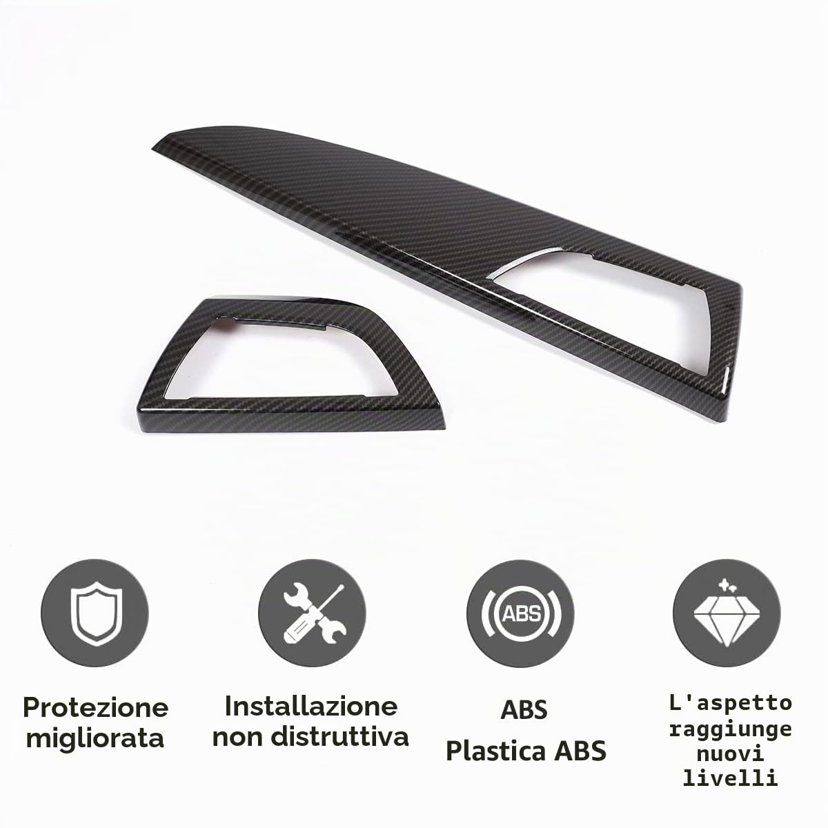 Copertura Decorativa per Pannello Centrale Passeggero per Serie 1 2 F20 F21 F22 F23 2012-2017 Accessori Auto LHD