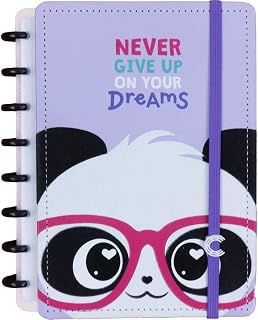NOVITATE IND E COM DE ART E PAPE E MAT DE ESCR, Caderno Inteligente, A5, Pandalu By Luluca, 155x220mm, 80 Folhas, Modelo: CIA52124, Cor: Multicor