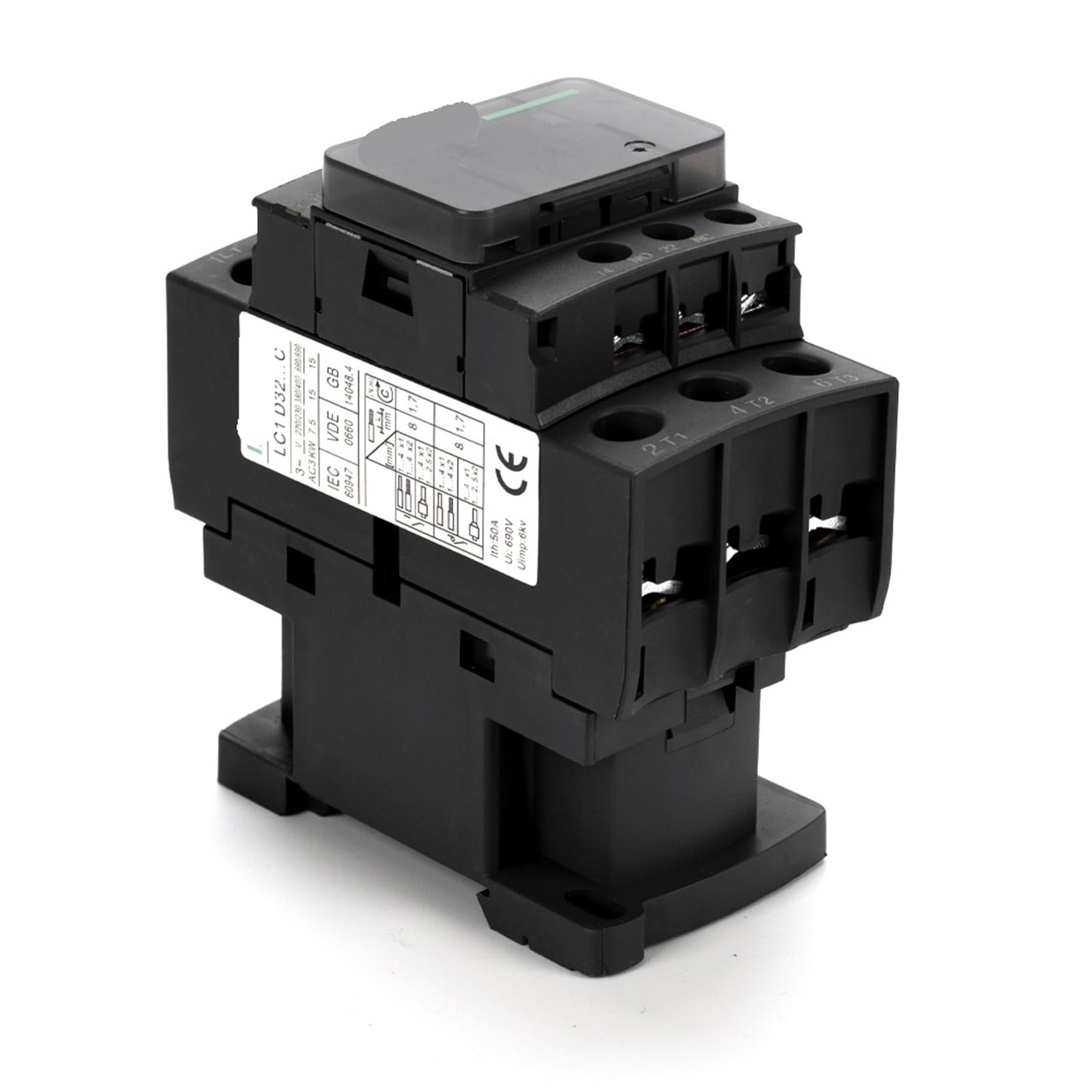 JJHQOKYNA LC1D12 AC Contactor Electric Magnetic 3P 25A 30A 40A 50A 220VAC 380VAC 24VAC for Elevator 1Pcs(D18)