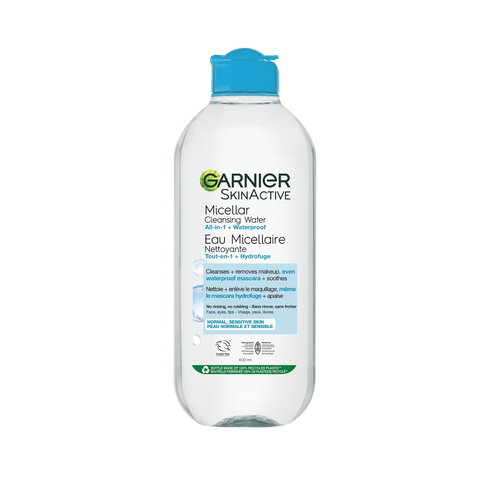Garnier SkinActive Micellar Cleansing Water, For Waterproof Makeup, 13.5 Fl Oz