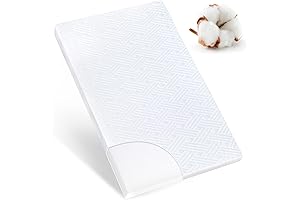 Pack and Play Mattress for Baby - Soft Breathable Foam, Washable Knit Cotton Covers