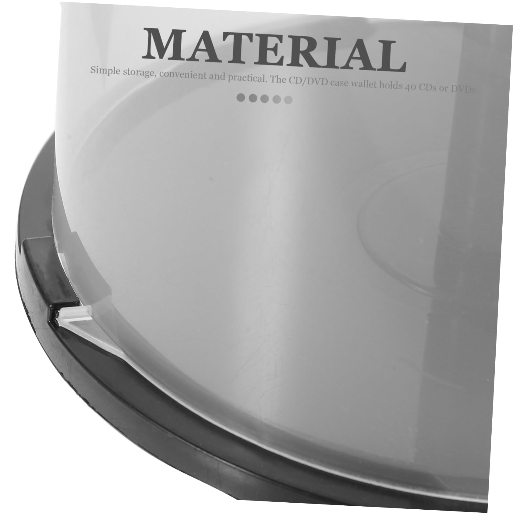 Gadpiparty Empty CD Storage Bucket, 2pcs Plastic DVD Storage Holder CD Storage Rack Empty Disc DVD Storage Containers Organizer