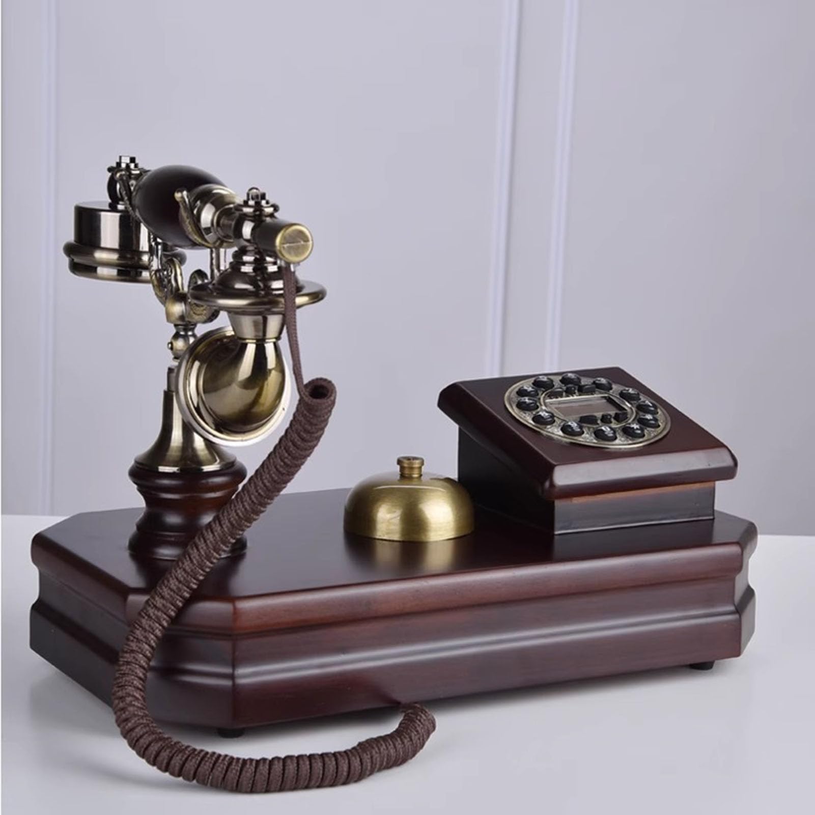 Telefono, Telefono retrò, Telefono a Disco, Telefono a Pulsanti, Telefono Fisso, Telefono Fisso per casa/Ufficio, Telefono con Filo, Decorazione Antica