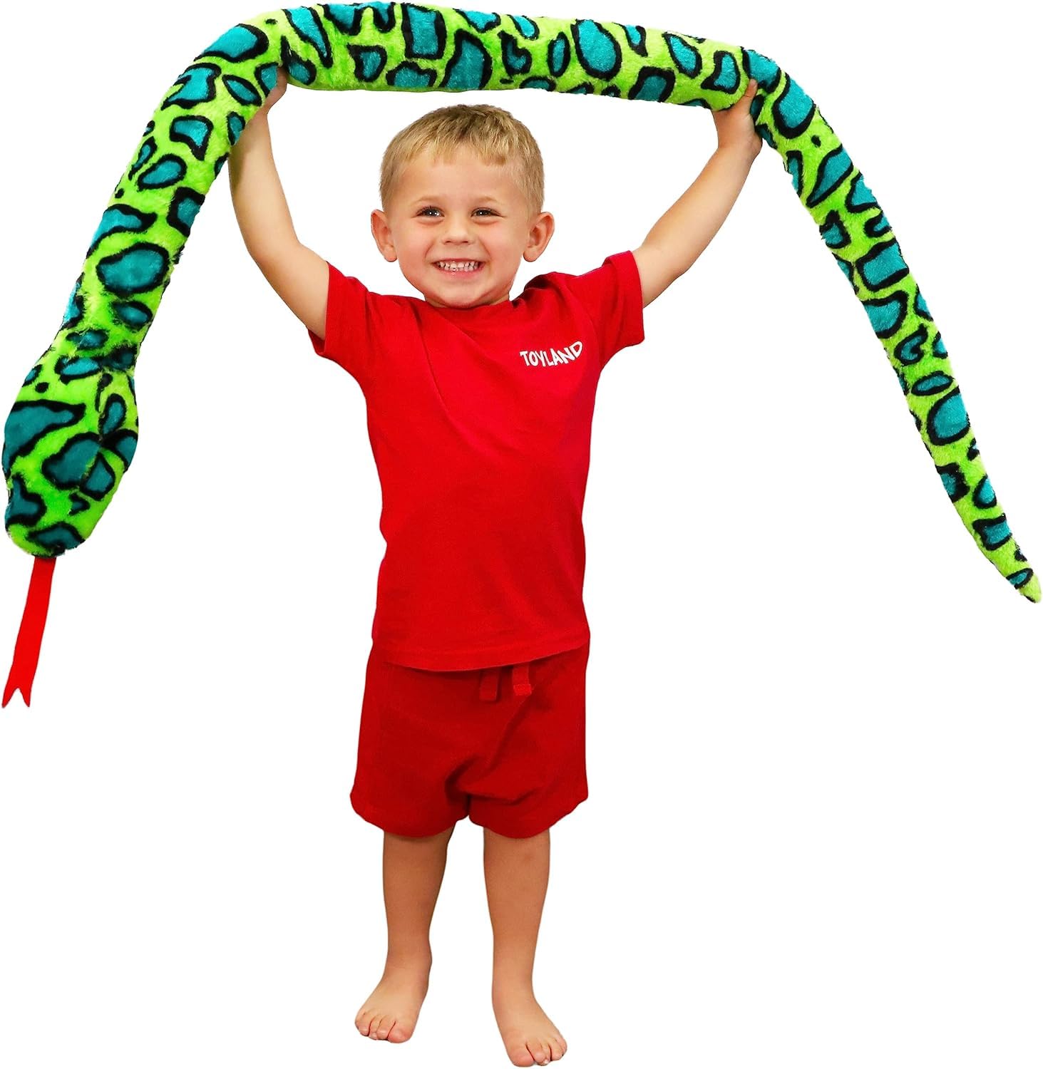 170cm (5.5ft) Giant Two-Toned Plush Snake - 5 Assorted Designs - Children's Soft Toys
