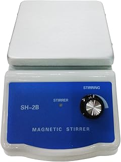 BIPEE SH-2B Magnetic Stirrer, 12x12cm Aluminium Panel, 100~2000RPM, 1L Volume, Stirring Type, 1 Year Warranty