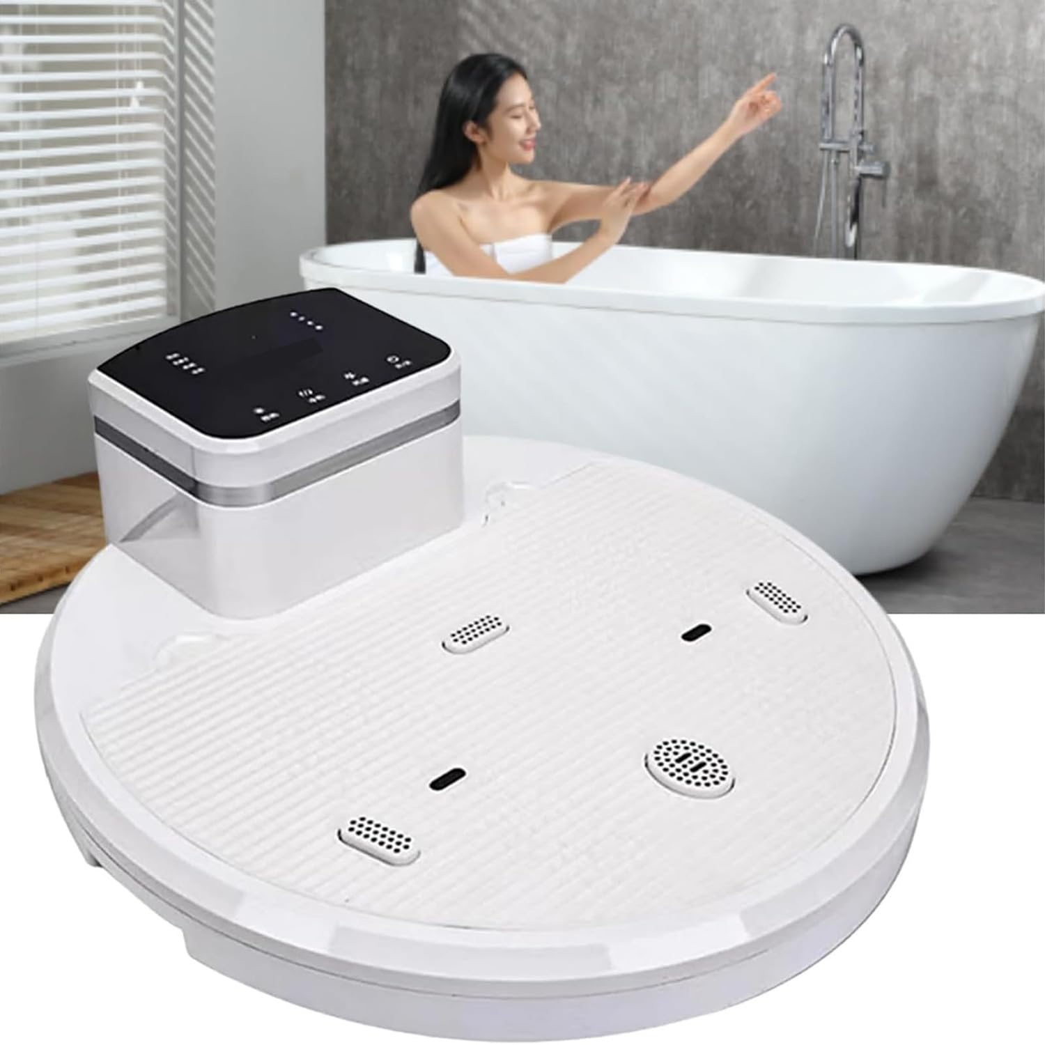 HLGKBY Full Body Dryer After Shower, 2500W Waterproof Heater Blow Dryer, Negative Ion Full Body Dryer, Foot Touch Screen, Body Care Dryer for Home and Bathroom, Suitable for All Seasons