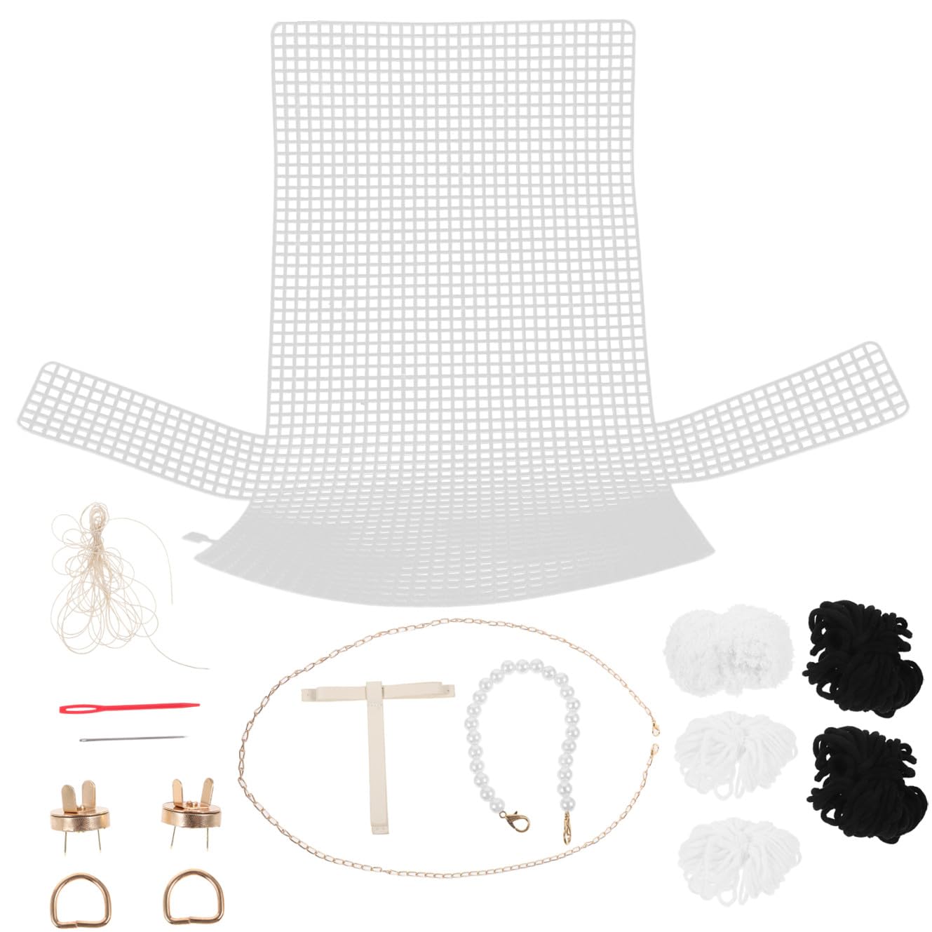 DOITOOL 5 Sätze DIY Handgefertigtes Taschen für Schultertaschen Komplettes Bastelset mit Zubehör für Anfänger und für und Persönliche Modeaccessoires