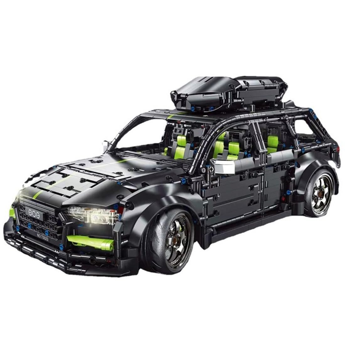 AKOGD Sport Car Building Blocks Kit for RS6, 2896Pcs Car Model Building Kits Vehicle Construction Set, Collectible Vehicle Bricks