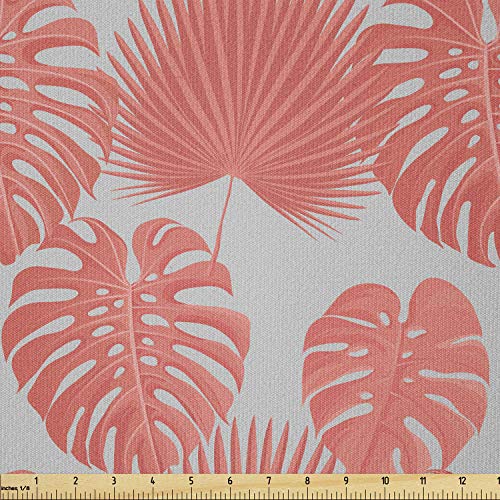 Luxurious Stretch Knit Tropical Print Fabric by the Yard - Vibrant Monstera Leaves for Fashion, Crafts, and Sewing Projects
