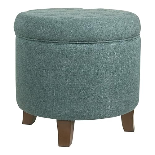 4. HomePop Round Storage Ottoman